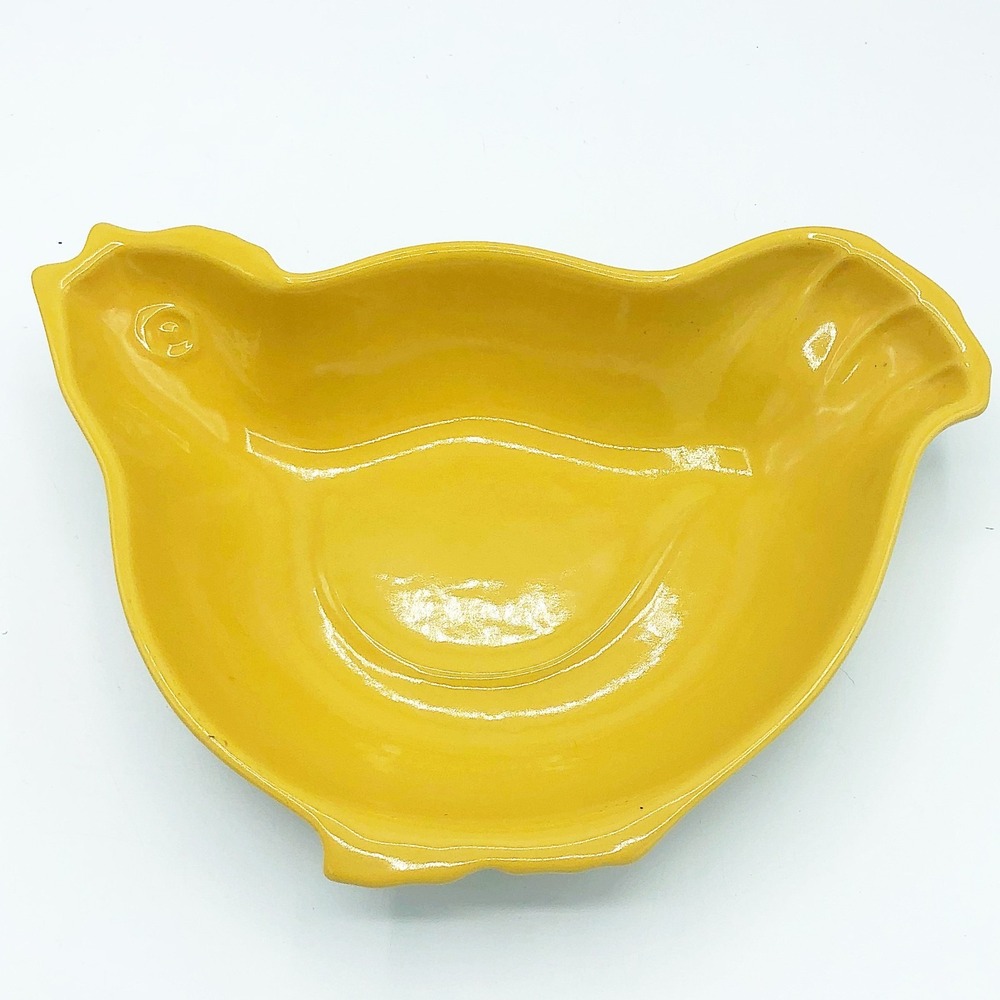 Yellow Chick Serving Bowl Made in Portugal Cerutil